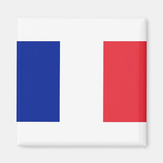 Française - Flagge Frankreichs Magnet (Vorne)