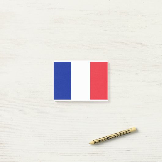 Française - Flagge Frankreichs Post-it Klebezettel (Auf Schreibtisch)