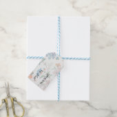 France 1830 Floral Antique Wallpaper Geschenkanhänger (Mit Garn)