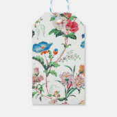 France 1830 Floral Antique Wallpaper Geschenkanhänger (Rückseite)