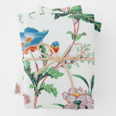 France 1830 Floral Antique Wallpaper Geschenkpapier Set (Beispiel)