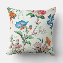 France 1830 Floral Antique Wallpaper Kissen