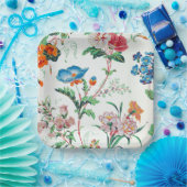 France 1830 Floral Antique Wallpaper Pappteller (Party)