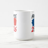 France 2026 Soccer Fan Design Flag Colors Kaffeetasse (Mittel)