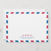 France Air Mail Wedding Save the Date (Rückseite)
