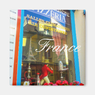 France Architecture Cityscape Street Restaurant Magnet
