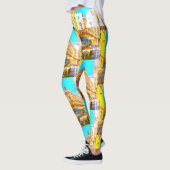 France Architecture French Street Old Car Paris Leggings (Links)