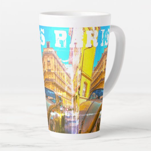 France Architecture French Street Old Car Paris Milchtasse (Rechte Ecke)