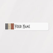 France Art Deco Flag Custom Waterproof Name Label Etiketten (Design 1)