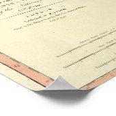 France Atlas Karte mit Bishops Poster (Ecke)