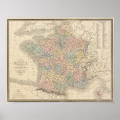 France Atlas Map Poster (Vorne)