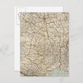 France Atlas Map Postkarte (Vorne/Hinten)