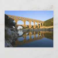 France, Avignon. The Pont du Gard Roman aqueduct