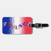 France Bag Tag Gepäckanhänger (Vorderseite horizontal)