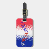 France Bag Tag Gepäckanhänger (Vorderseite vertikal)