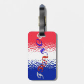 France Bag Tag Gepäckanhänger (Rückseite vertikal)