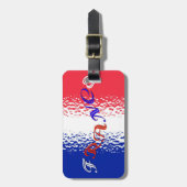 France Bag Tag Gepäckanhänger (Vorderseite vertikal)