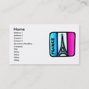 France Business Card Visitenkarte