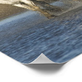 France, Camargue. Horses run through the estuary 3 Poster (Ecke)