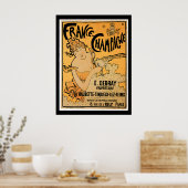 France Champagne Vintage Wine Drink Ad Art Poster (Küche)