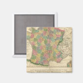 France Chronology Map Magnet (Vorderseite/Rückseite)