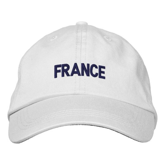 FRANCE Country Patriotic Design Bestickte Kappe (Vorderseite)