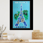 France Eifel Tower Travel Vintage poster Frankreic (Küche)