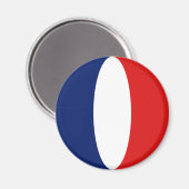France Fisheye Flag Magnet (Vorderseite/Rückseite)