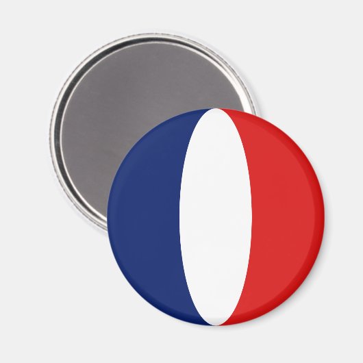 France Fisheye Flag Magnet (Vorderseite/Rückseite)