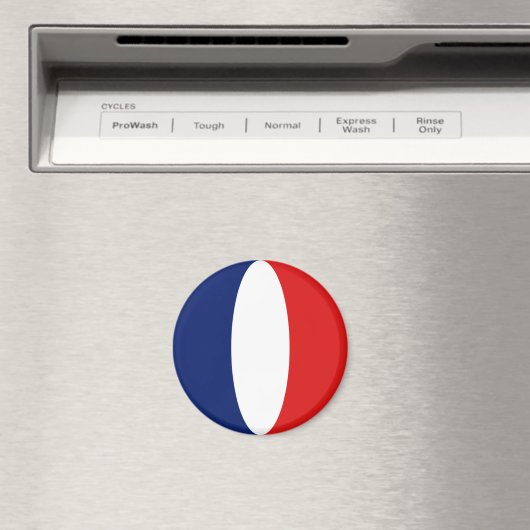 France Fisheye Flag Magnet (In Situ (Geschirrspüler))