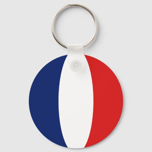 France Fisheye Flag Schlüsselanhänger (Vorderseite)