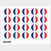 France Fisheye Flag Sticker (Blatt)