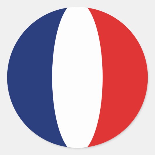 France Fisheye Flag Sticker (Vorderseite)