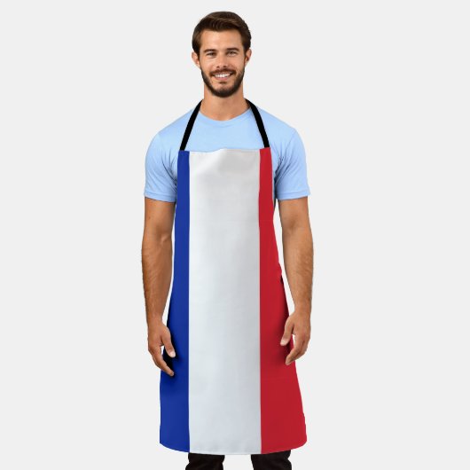 France flag All-Over Print Apron Schürze (Getragen)