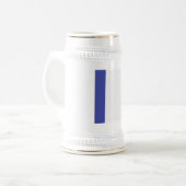 France Flag Emblem Bierglas (Vorderseite Links)