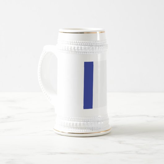 France Flag Emblem Bierglas (Vorderseite Links)