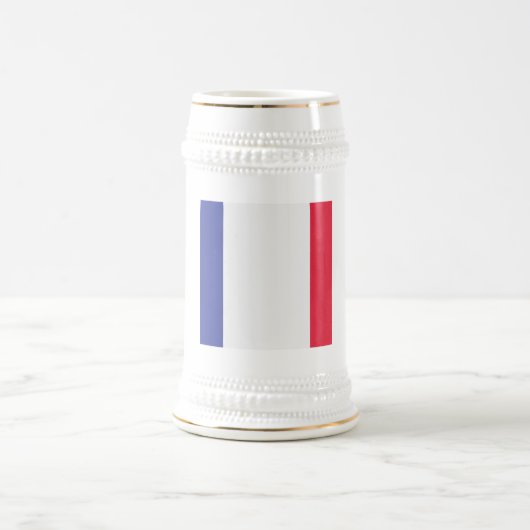 France Flag Emblem Bierglas (Mittel)