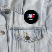 France Flag Jersey French Soccer Team French  Button (Beispiel)