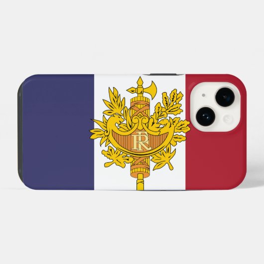 France flag phone case iPhone hülle (Rückseite (Horizontal))