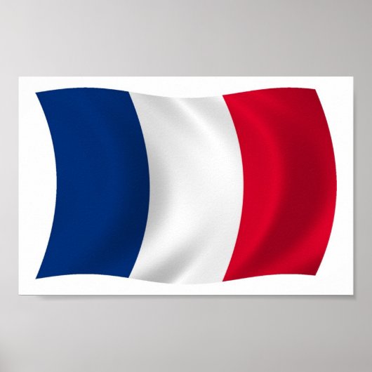 France Flag Poster Print (Vorne)