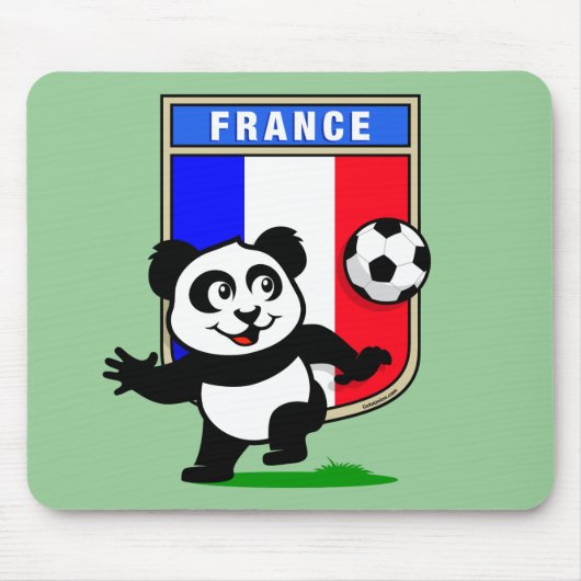 France Football Panda Mousepad (Vorne)