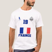 France Football Soccer Team #19 T - Shirt (Vorderseite)