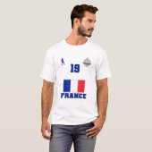 France Football Soccer Team #19 T - Shirt (Vorne ganz)