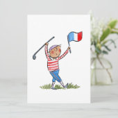 France Golf Einladung (Stehend Vorderseite)