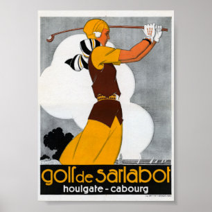 France Golf Vintage Werbeplakat neu belebt Poster