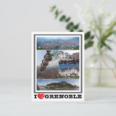France - Grenoble - I Love - Postkarte (Stehend Vorderseite)