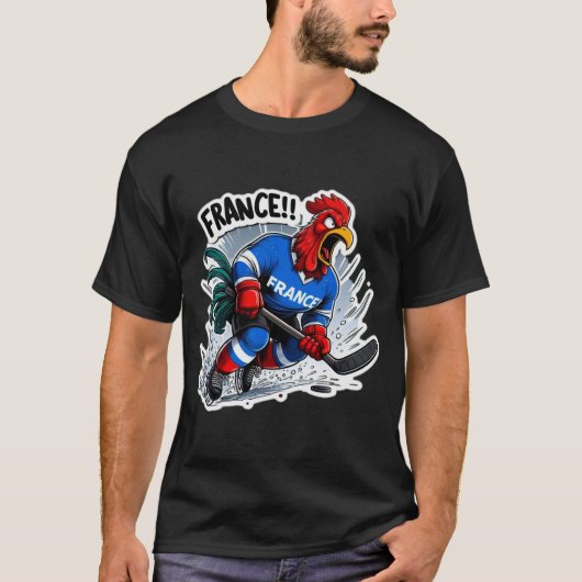 FRANCE-HOCKEY GALLIC ROOSTER 2 T-Shirt (Vorderseite)