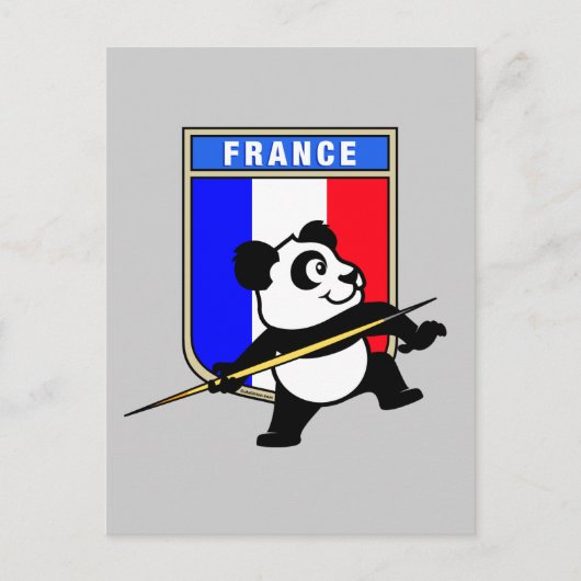 France Javelin Panda Postkarte (Vorderseite)
