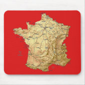 France Map Mousepad (Vorne)
