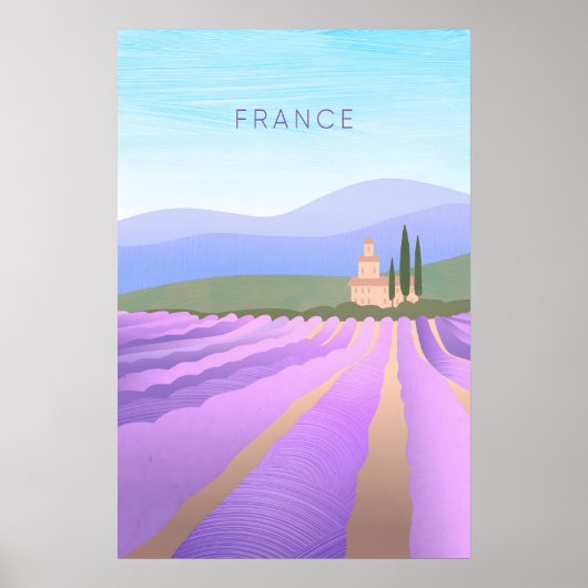 France Minimal Travel Poster (Vorne)